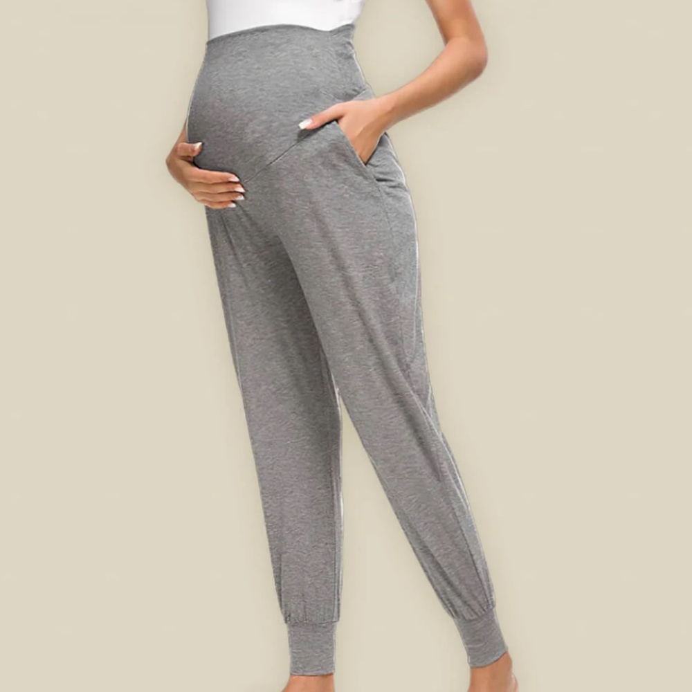 Lahloya, Size M, NWT, Light Gray - Cloud Pants Maternity Joggers